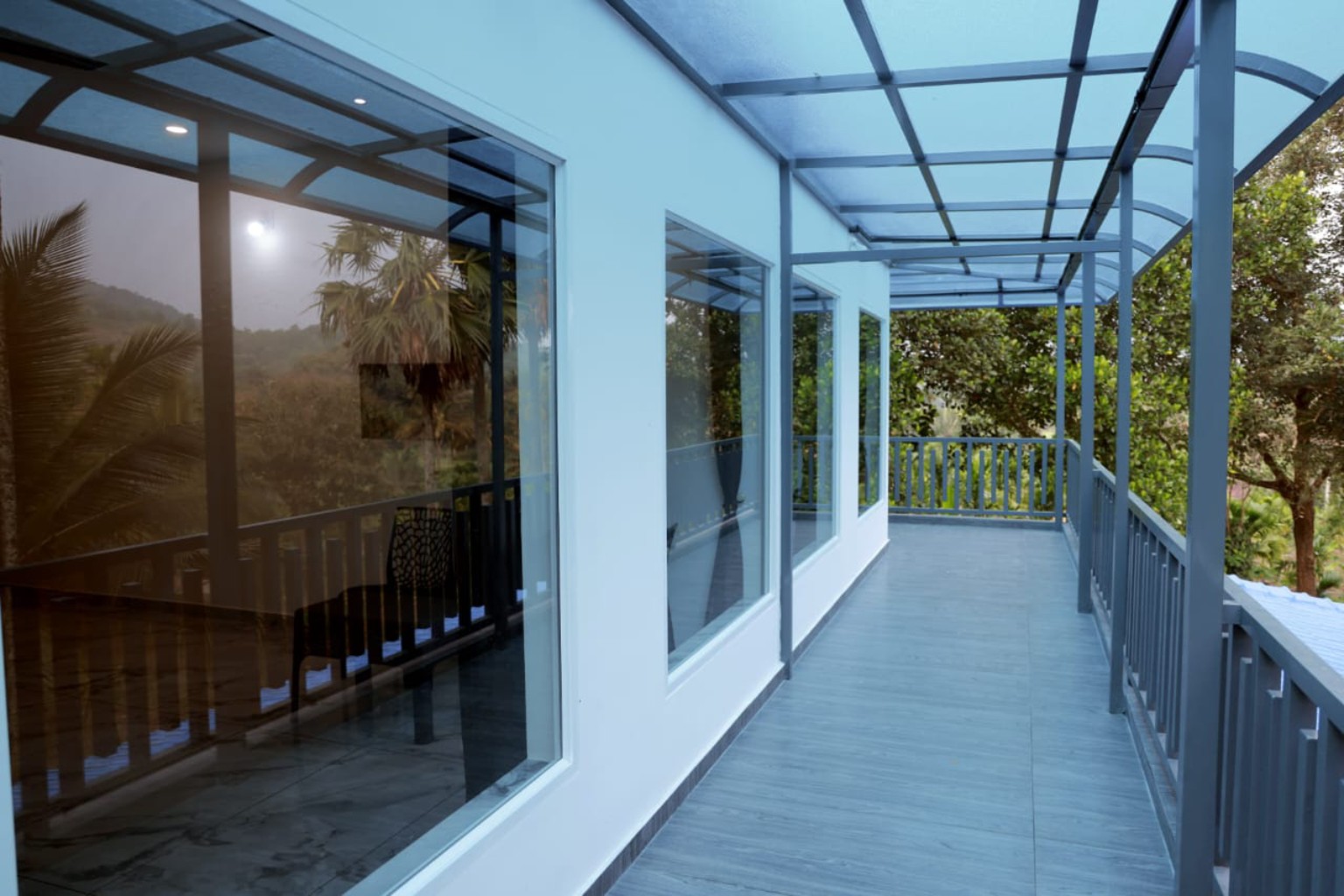 Covered balcony
